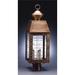 Northeast Lantern Woodcliffe 26 Inch Tall 3 Light Outdoor Post Lamp - 8353-DAB-LT3-CLR