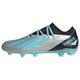 adidas Unisex X Crazyfast Messi.3 Firm Ground Boots Fußballschuhe (Fester Untergrund), Silver met./Bliss Blue/core Black, 46 EU