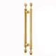 ZJQF European Style Push Pull Door Handle, Gate Apartment Hotel, Creative Sliding Exterior Door Handle Hardware, Door Handle with Fittings (Color : Gold, Size : 60cm/23.6in)