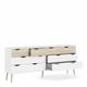 Indoor Furniture Group Oslo Double Dresser With 8 Drawers In White And Oak