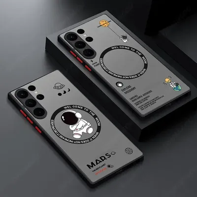 Magnetic For Magsafe Astronaut Case For Samsung Galaxy S23 S22 Ultra S22 Plus S21 S20 FE S24 Ultra