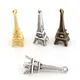 24x8mm 30pcs Antique Silver Plated Bronze and Gold Colors Plated Eiffel Tower Handmade Charms