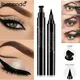 IBCCCNDC Brand Makeup Black Eye Liner Liquid Pencil Quick Dry Waterproof Black Double-ended Makeup