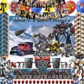 Transformers Party Decoration Birthday Party Supplies Boy Favors Hero Tableware Cup Plate Cake