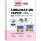 100grams Sublimation Paper Heat Transfer for Any Inkjet Printer T-shirt Mugs Light Fabric