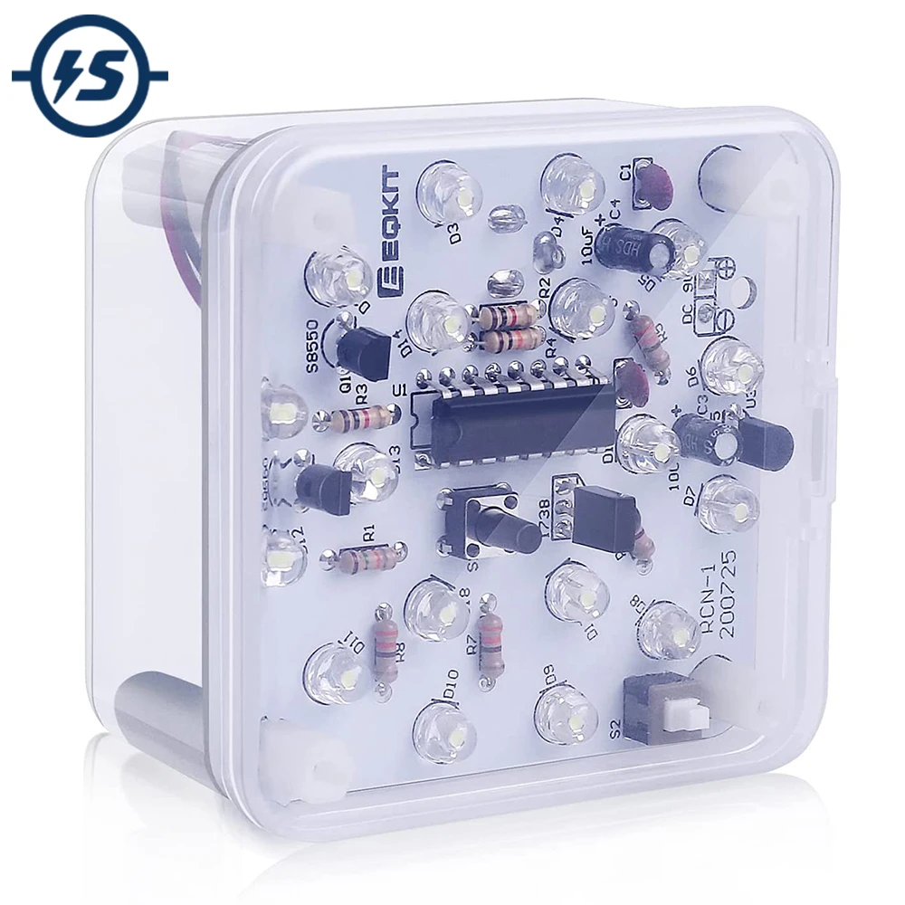 DIY Nachtlicht Kit Löten Projekt Praxis DC 9-12V Infrarot Fernbedienung Lampe Weiß LED Licht Dual Gänge nachtlicht