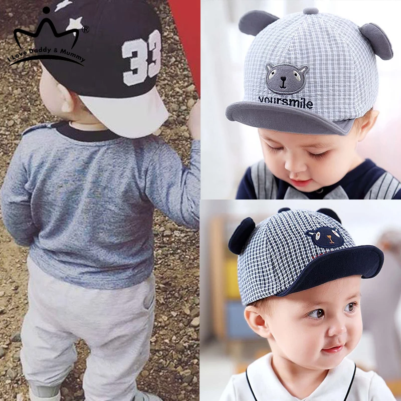 Nette Baby Junge Kappe Stickerei Anzahl Baby Baseball Cap Frühling Sommer Kinder Baumwolle Sonnenhut Kleinkind Mädchen Im Freien Visier Hüte Image
