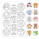 Clear Stamps Rubber Stamping Scrapbooking Card Making BABY ANIMALS Happy Birthday Penguin Puppy Tiger Lamb Elephant Giraffe Hippo Bear Money