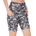 LOS OJOS Camo Radlerhose Damen - Hohe Taille Bauchweg Camouflage Workout Leggings für Frauen