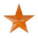 3' Burnt Orange Country Rustic Star Indoor/Outdoor Wall Decoration