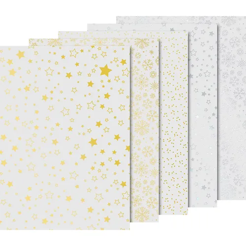 Papier transparent ""étoiles"", 21 x 29,7 cm, 10 feuilles