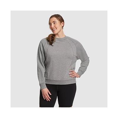 Eddie Bauer Women's Motion Long-Sleeve Crew Neck Pullover - Heather Gray - Size XL
