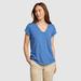 Eddie Bauer Women's Everyday Essentials Button-Front Top - Airforce Blue - Size XS