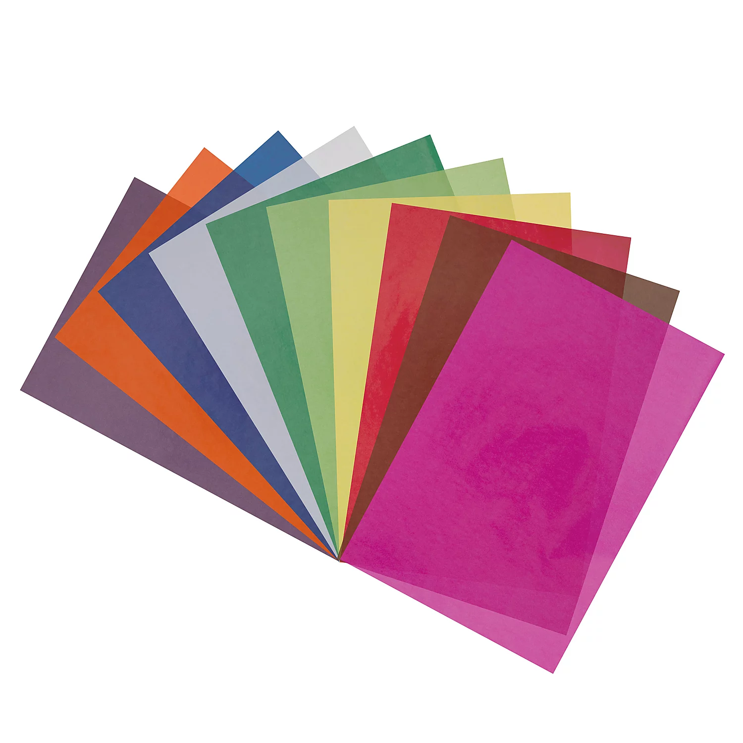 folia Papier transparent, multicolore, 70 x 100 cm, 25 feuilles