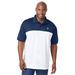 Men's Big & Tall Fila® Colorblock Polo by FILA in Navy White (Size 5XLT)