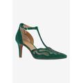 Wide Width Women's Lisha Pumps by J. Renee in Emerald (Size 8 W)