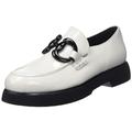 Högl Damen FRED Penny Loafer, Creme schwarz, 35 EU