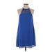Lulus Casual Dress - Shift: Blue Dresses - Women's Size Small