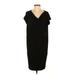 Eileen Fisher Casual Dress - Shift: Black Solid Dresses - Women's Size X-Small