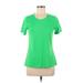 Nike Active T-Shirt: Green Solid Activewear - Women's Size Medium