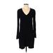 Madewell Casual Dress - Sweater Dress: Black Dresses - Women's Size X-Small