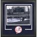 Don Larsen New York Yankees Autographed Deluxe Framed 16" x 20" Perfect Game First Pitch Photograph with Box Score Stats Inscriptions