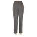 Kathie Lee Dress Pants - High Rise: Gray Bottoms - Women's Size 10 Petite