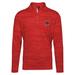 Men's Levelwear Red Toronto Raptors Gear Insignia Core Quarter-Zip Pullover Top