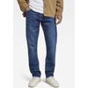 Straight-Jeans G-STAR "Mosa Straight", Herren, Gr. 33, Länge 34, blau (faded atlantic ocean), Denim/Jeans, Obermaterial: 99% Baumwolle, 1% Elasthan, casual, straight fit, Jeans, mit hellen Nähten