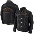 Men's Darius Rucker Collection by Fanatics Black Miami Hurricanes Button-Up Denim Jacket