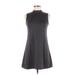 Necessary Objects Casual Dress: Gray Print Dresses - Women's Size Medium