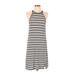 American Eagle Outfitters Casual Dress - A-Line Crew Neck Sleeveless: Black Print Dresses - Women's Size Medium