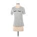 Banana Republic Factory Store Short Sleeve T-Shirt: Gray Tops - Women's Size Small