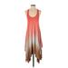 Saint Tropez West Casual Dress: Orange Dresses - Women's Size X-Small