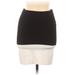 BCBGMAXAZRIA Casual Skirt: Black Color Block Bottoms - Women's Size Medium