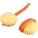 4 Pcs Silicone Bath Brush Hair Massager Manual Scalp Massagers Scalp Shampoo Silicone Scalp Brush Rubber Shower Brush Body Wash Scrubber Bathroom Brushes Massage Brush Body Brushes