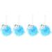 Body Scrub 4 pcs Cartoon Cute Men Exfoliating Kids Bathing Body Pouf Blue with Sponges Toddler Sponge Balls Loofah Loofa Design Tool Sponge Washing Children Soft Baby Bath Tub