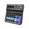 Anself A6 6CH Protable Mixer Audio Console with Sound Card USB Recording Singing Webcast Party Mixer