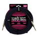 Ernie Ball Braided Instrument Cable Straight Straight 25ft Purple/Black