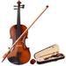 4/4 Violin for Beginners Acoustic Solid Violin Fiddle Starter Kit with Violin Case Violin Bow Violin Rosin Musical Instruments for Kids/Adult Violin Outfit Set Students Gift Natural