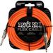 Ernie Ball Flex Instrument Cable Straight/Straight 20ft - Orange