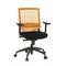 Bürostuhl / Chefsessel PORTO BASE Sitz Stoff/Rücken Netz schwarz/orange hjh OFFICE