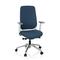 Bürostuhl / Drehstuhl CHIARO T4 WHITE Stoff blau hjh OFFICE