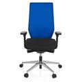 Bürostuhl / Drehstuhl PRO-TEC 700 Stoff schwarz/blau hjh OFFICE