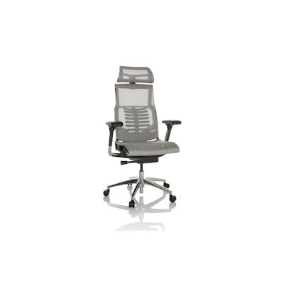 Bürostuhl / Chefsessel POFIT GEN2 Netzstoff hellgrau hjh OFFICE Image
