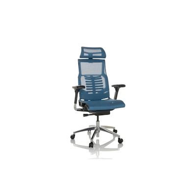 Bürostuhl / Chefsessel POFIT GEN2 Netzstoff blau hjh OFFICE Image