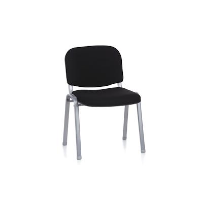 Konferenzstuhl / Besucherstuhl / Stuhl XT 600 schwarz/silber hjh OFFICE Image