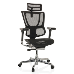 Bürostuhl / Chefsessel ERGOHUMAN SLIM GEN2 Netzstoff schwarz hjh OFFICE Image