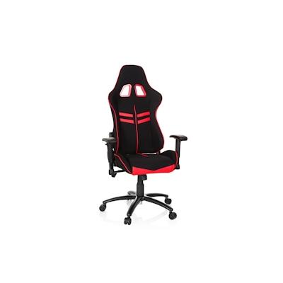 Gaming Stuhl / Bürostuhl LEAGUE PRO I Stoff / Kunstleder schwarz / rot hjh OFFICE Image