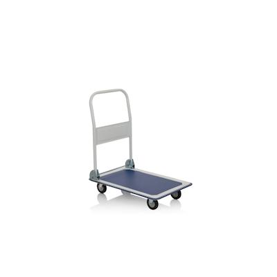 Plattformwagen / Transportwagen CARRY blau / weiß / 150kg Tragfähigkeit hjh OFFICE Image
